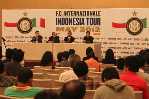 JAKARTA - A photo from the press conference of the tour's presentation