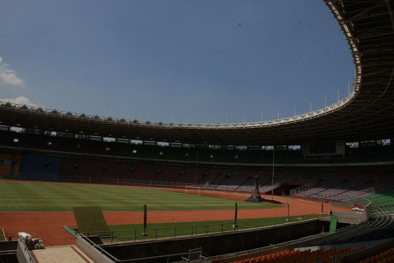 JAKARTA - A look at the multi-purpose Gelora Bung Karno Stadium