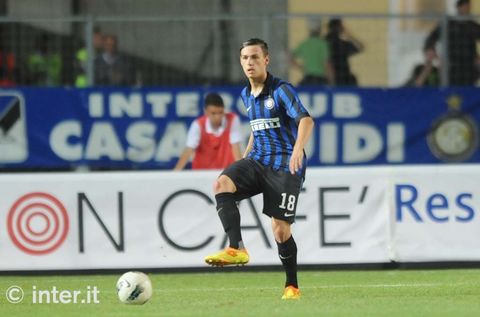 GUBBIO - Central defender Lukas Spendlhofer passes with his right