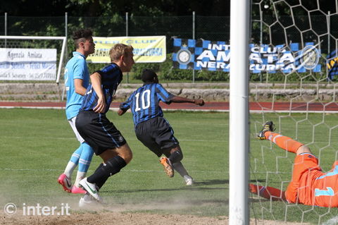 ABBADIA - Taufer celebrates after opening the scoring