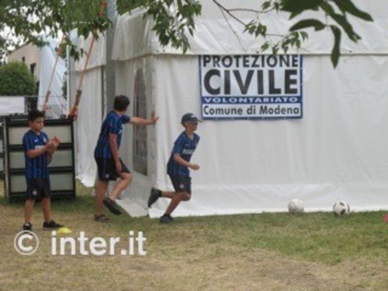 Ogni angolo del campo è utilizzato per l'attività