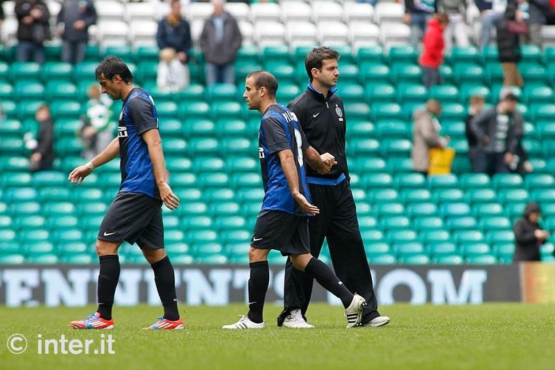 GLASGOW - A fine partita i complimenti per il gol arrivano anche da Stramaccioni