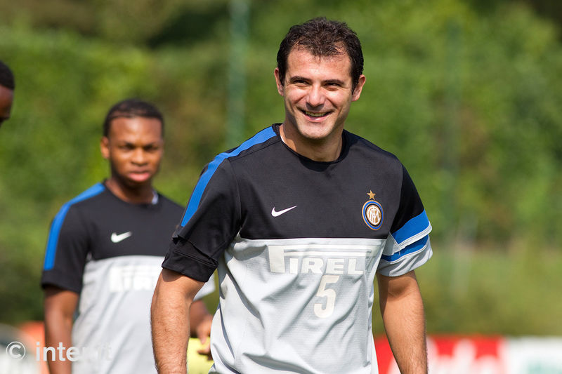 APPIANO GENTILE - A big smile on the face of Dejan Stankovic