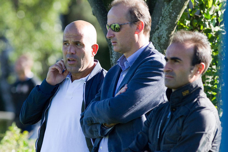 APPIANO GENTILE - Di Biagio enjoying a sunny day in Appiano