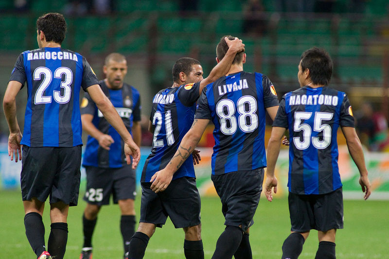 inter-rubin kazan 2-2 europa league gol di livaja e nagatomo