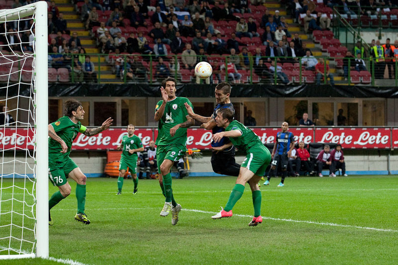 inter-rubin kazan 2-2 europa league gol di livaja e nagatomo