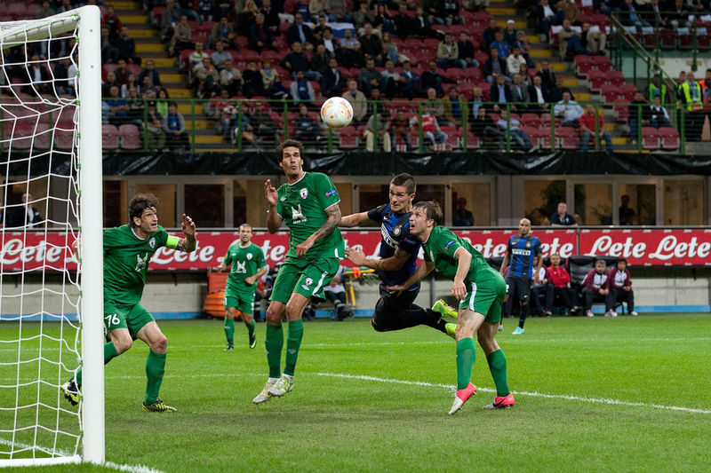 inter-rubin kazan 2-2 europa league gol di livaja e nagatomo