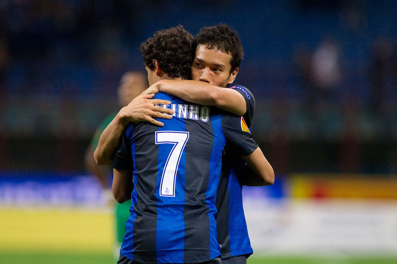 inter-rubin kazan 2-2 europa league gol di livaja e nagatomo