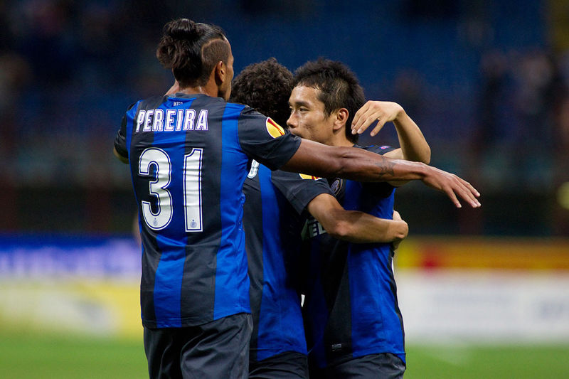 inter-rubin kazan 2-2 europa league gol di livaja e nagatomo