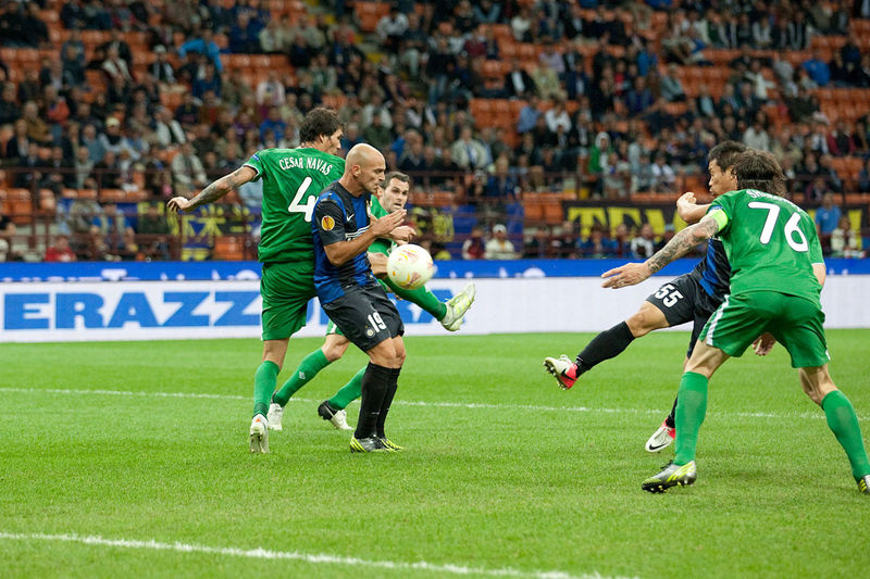 inter-rubin kazan 2-2 europa league gol di livaja e nagatomo