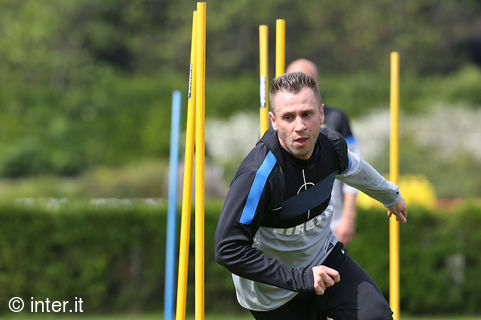 First training session ahead of Inter v Udinese