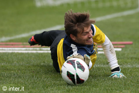 Goalkeepers at work ahead of Inter v Udinese