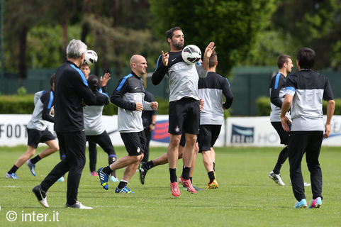 Fourth workout before Inter v Udinese
