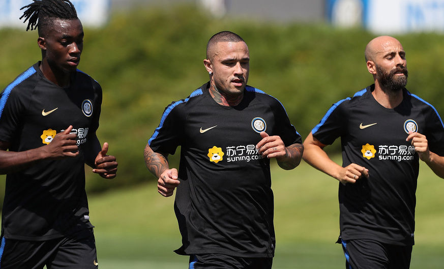 Nerazzurri in campo: le immagini da Appiano